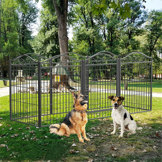 BORWARTH Heavy Duty Dog Playpen Fence Enclosure Cage