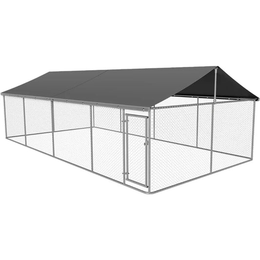 MKDKK Outdoor Heavy Duty Dog Playpen Kennel With Secure Lock
