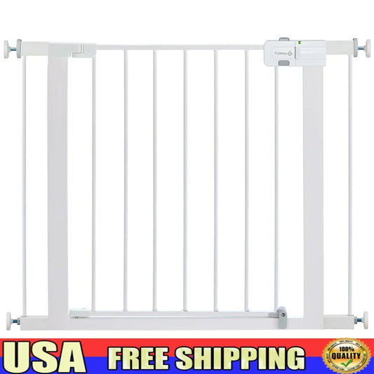 XMSJ Easy Install Walk Thru Baby Gate SecureTech Pet Safety