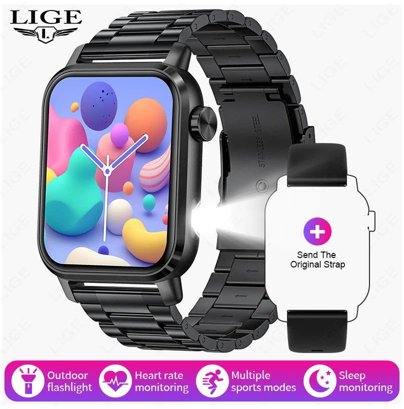 LIGE Smart Watch with HD Screen and Fitness Tracker Features