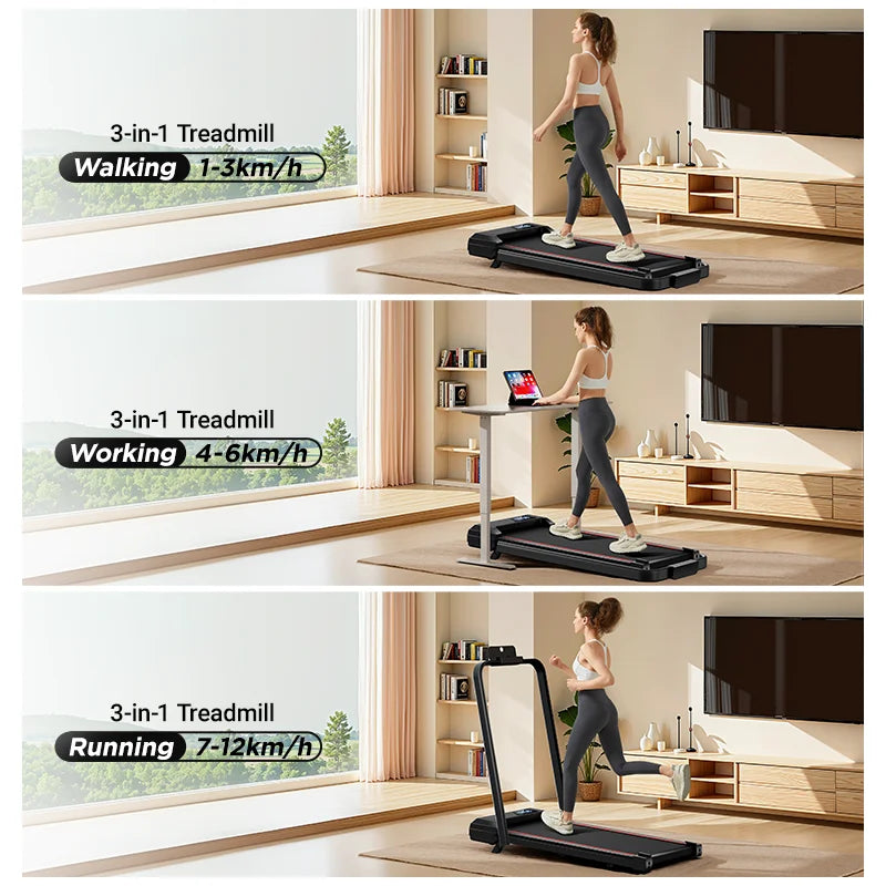 Cursor Fitness Walking Pad Treadmill Under Desk Incline