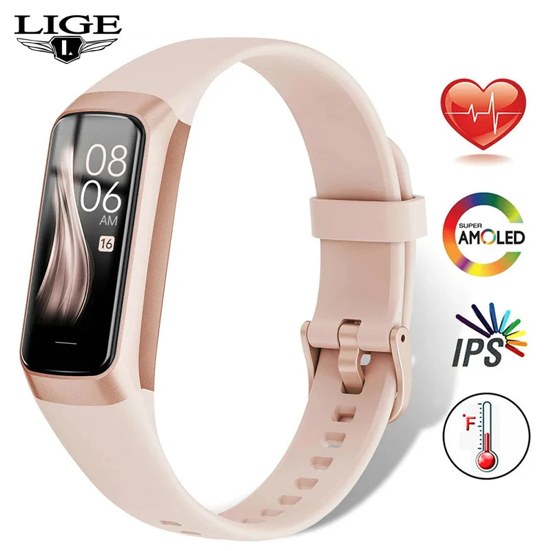 LIGE Smart Watch with Heart Rate Monitoring for Fitness Tracking