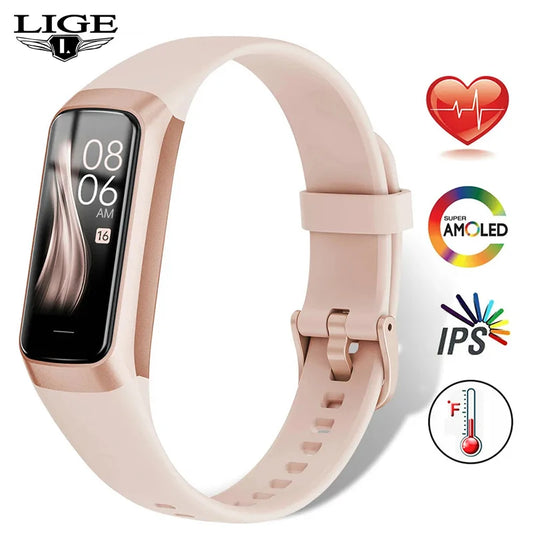 LIGE Smart Watch with Heart Rate Monitoring for Fitness Tracking
