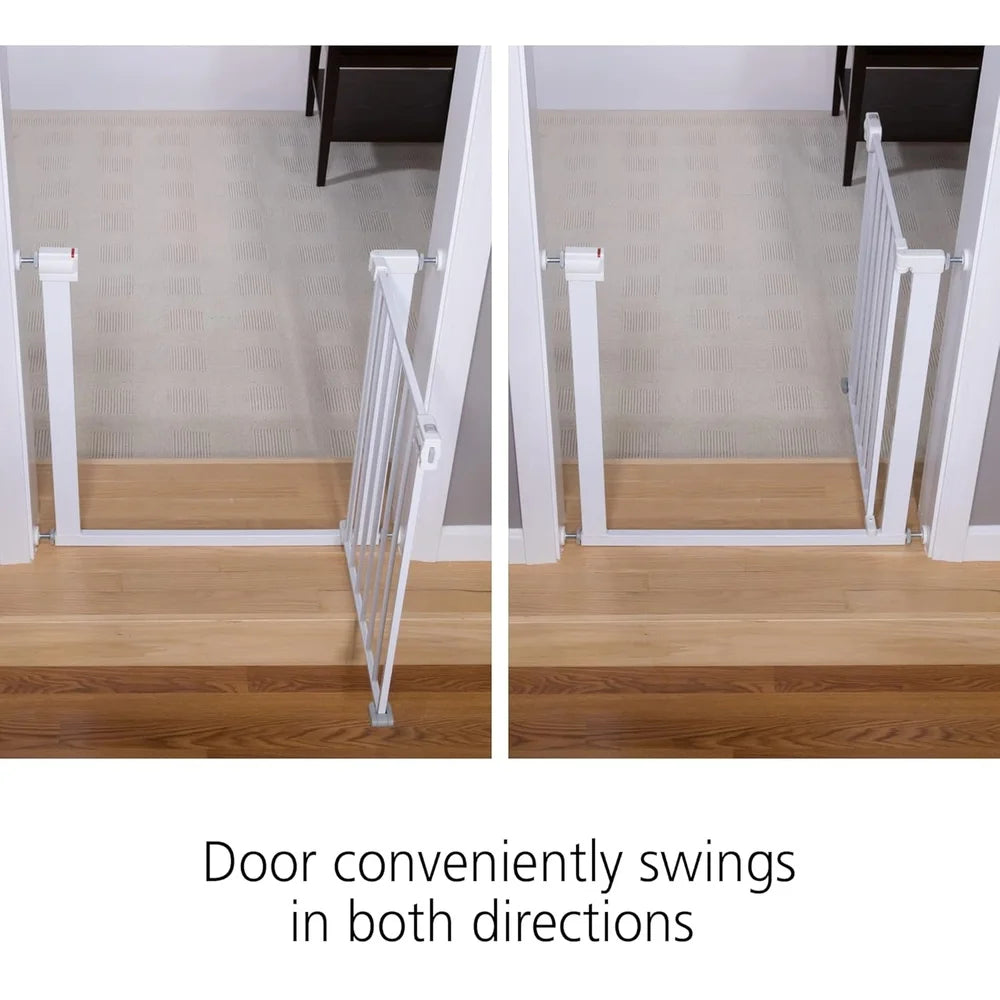 XMSJ Easy Install Walk Thru Baby Gate SecureTech Pet Safety