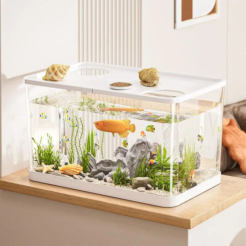 Hign-concerned Transparent Mini Fish Tank Hydroponic Lid