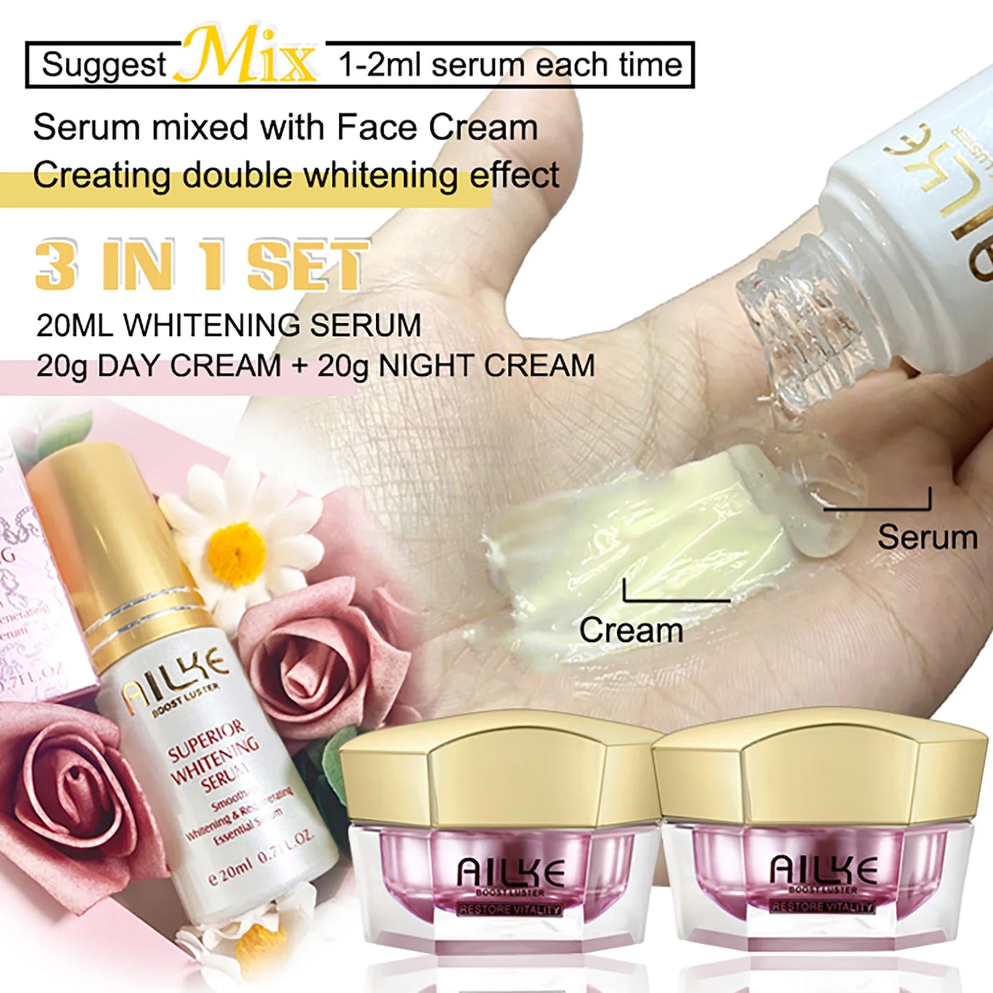 AILKE Anti-Wrinkle Face Cream With Collagen And Hyaluronic Acid