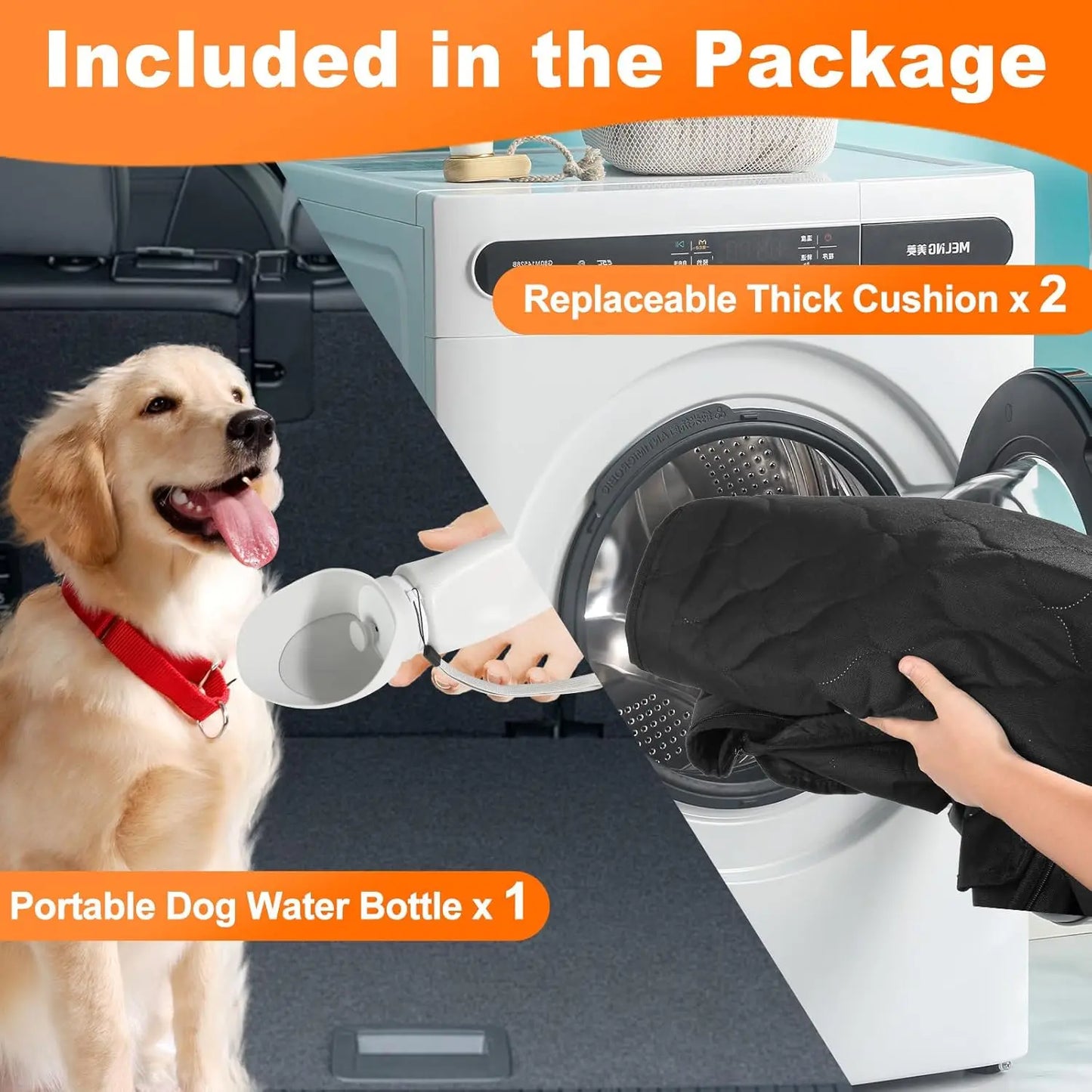 WedyvkoCN Waterproof Foldable Car Seat Hammock Protector