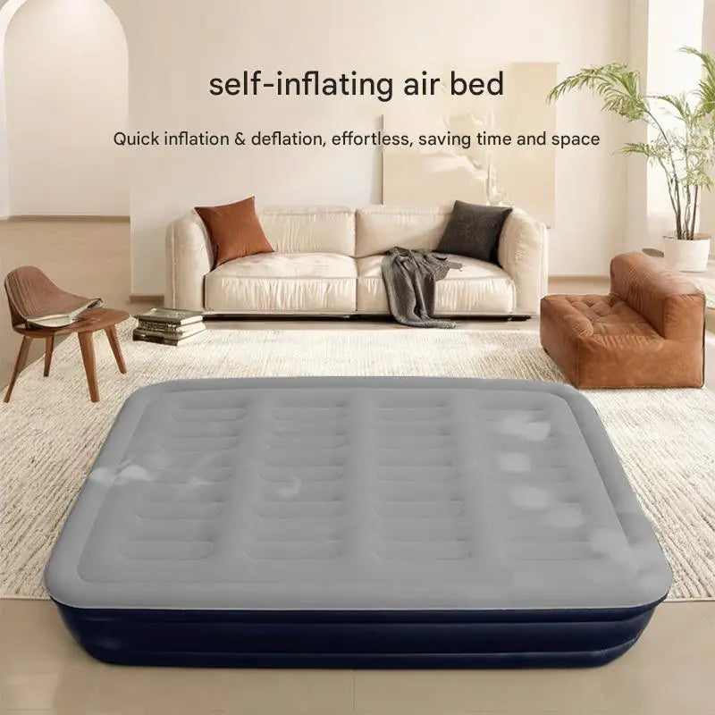 By Inflating Foldable Mattress With Built In Pump Bed