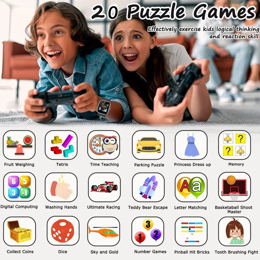 Children's Smart Watch with Games Camera and Music Player
