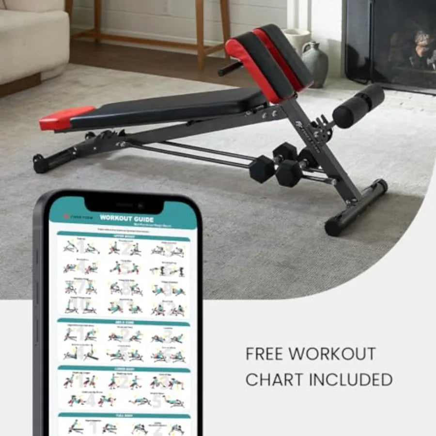 Hign-concerned Adjustable Weight Bench For Full-Body Workout