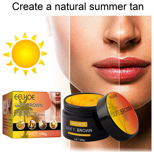 Natural Tanning Cream for Sunburn Repair and Deep Bronze Skin
