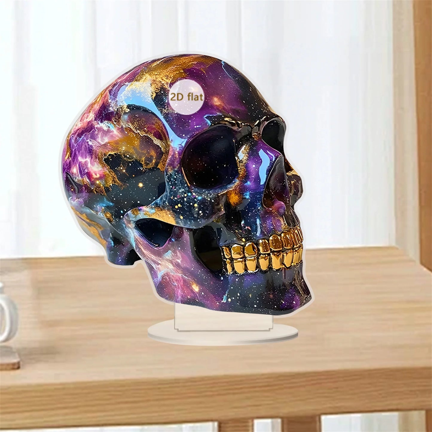 Guangdong Spooky Halloween Skull Acrylic Decor Set Of 3