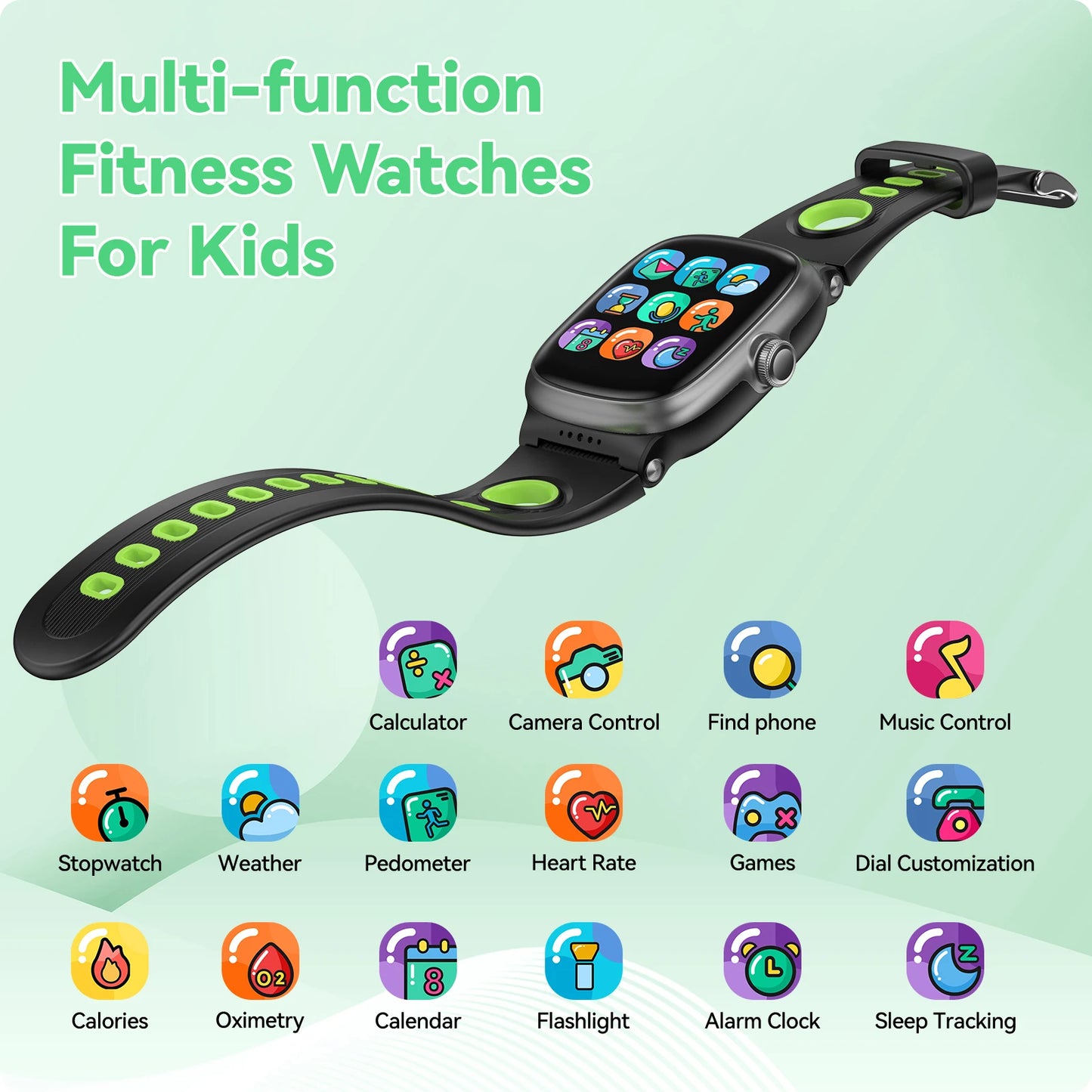 Kids Smart Watch with Heart Rate Monitor and Fun Games