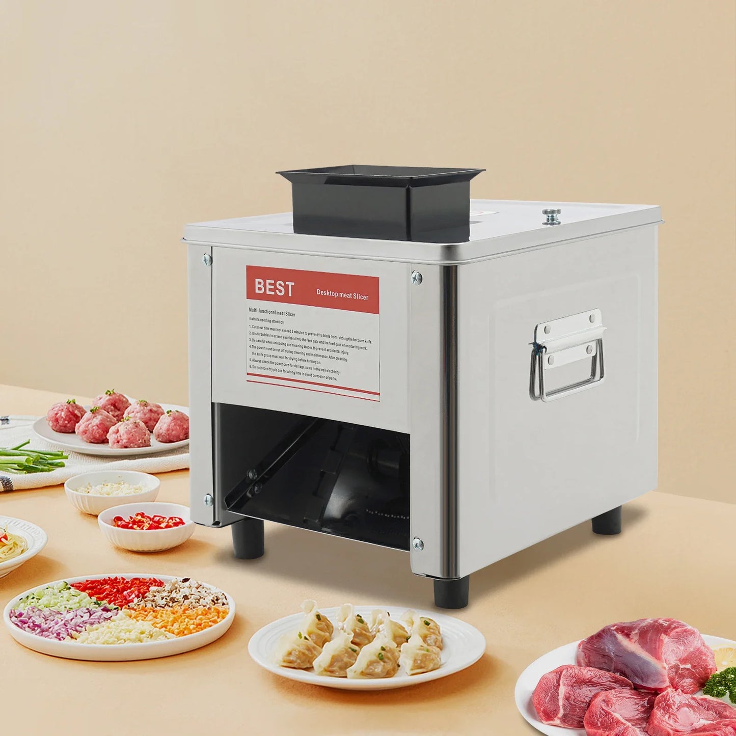 Electric Meat Cutter Machine for Effortless Kitchen Slicing