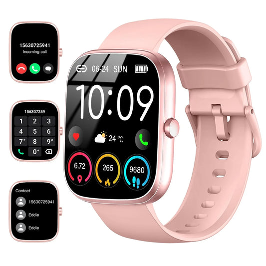 Smart Watch with Call Function and Waterproof Fitness Tracking