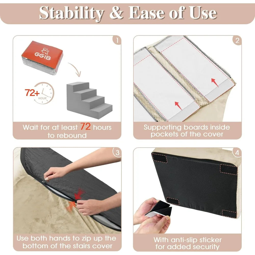 Dog Stairs For Small Dogs Sofa Ramp With Removable Cover
