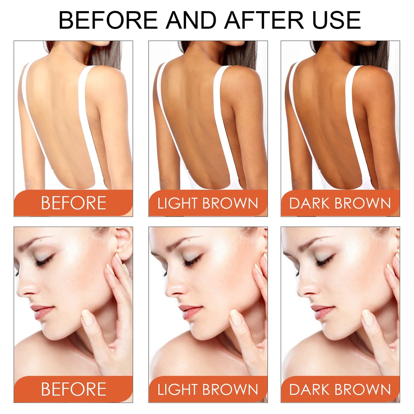 Natural Tanning Cream for Sunburn Repair and Deep Bronze Skin