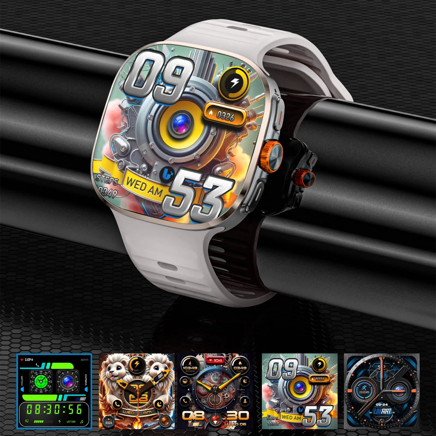LOKMAT Appllp 6 Max Android Smartwatch With AMOLED Screen