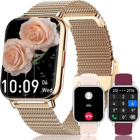 Smart Fitness Watch with Call and Message Alerts for All