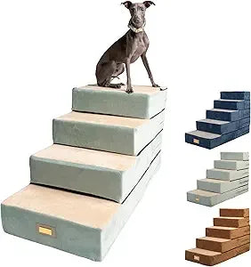 Color All In One Adjustable Dog Steps Ramp UltraPremium
