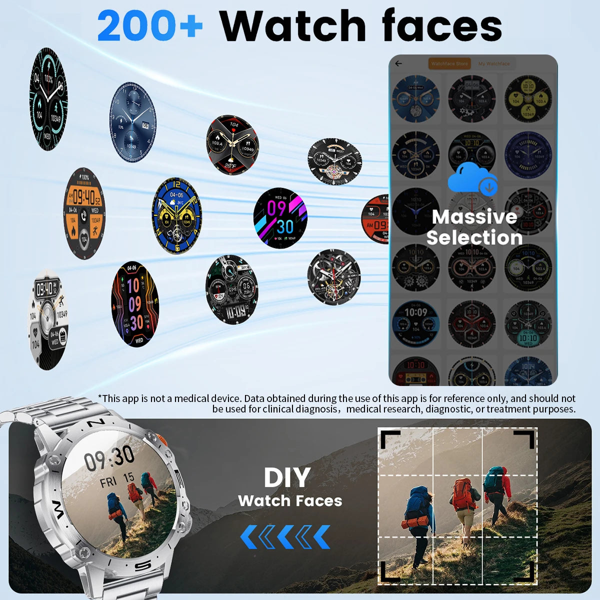 LIGE Bluetooth Call Smart Watch for Men with AMOLED Screen