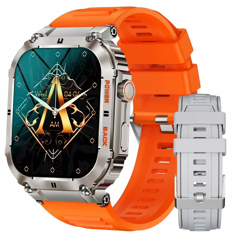 LIGE Outdoor Sports Fitness Smartwatch for Men with Bluetooth Calling