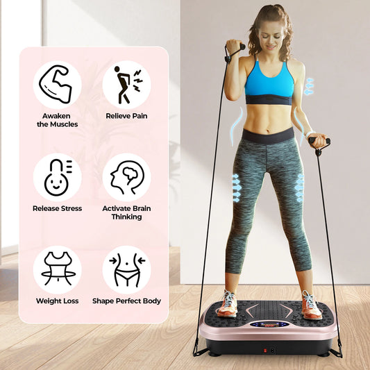 General Vibration Plate Exercise Machine With Loop Bands