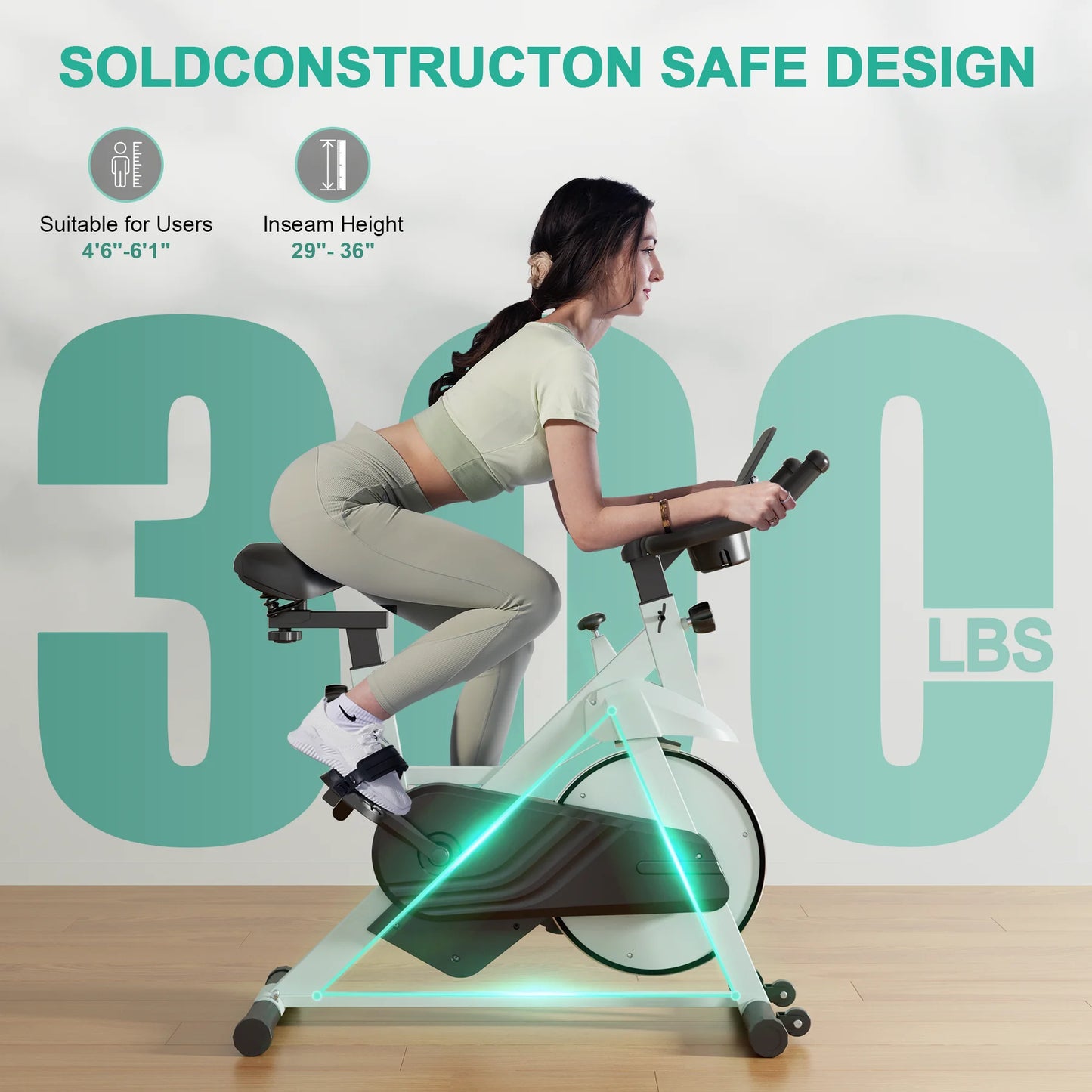 Superun Exercise Bike 32 Level Magnetic Resistance Home Use