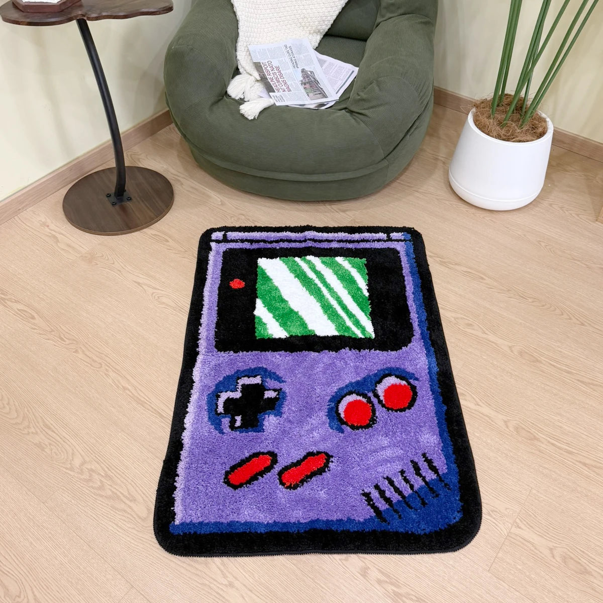 Game Player Plush Tufted Rug for Bathroom and Kitchen