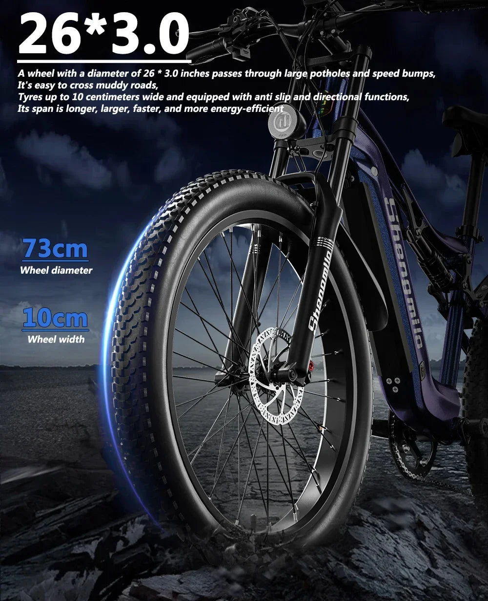 Shengmilo MX03 Electric Bicycle Full Suspension Off-Road Adventure