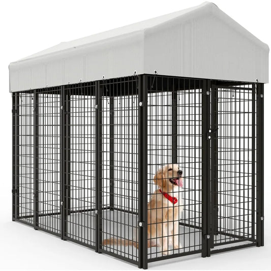 Hign-concerned Heavy Duty Outdoor Dog Kennel Welded Wire