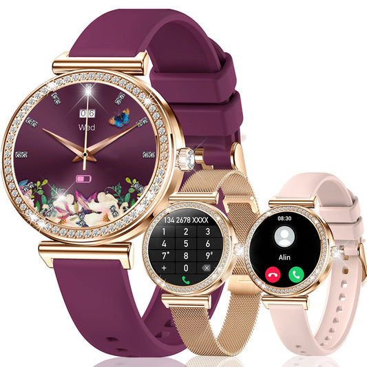 Women Smart Watch with Wireless Calls and Touchscreen Display