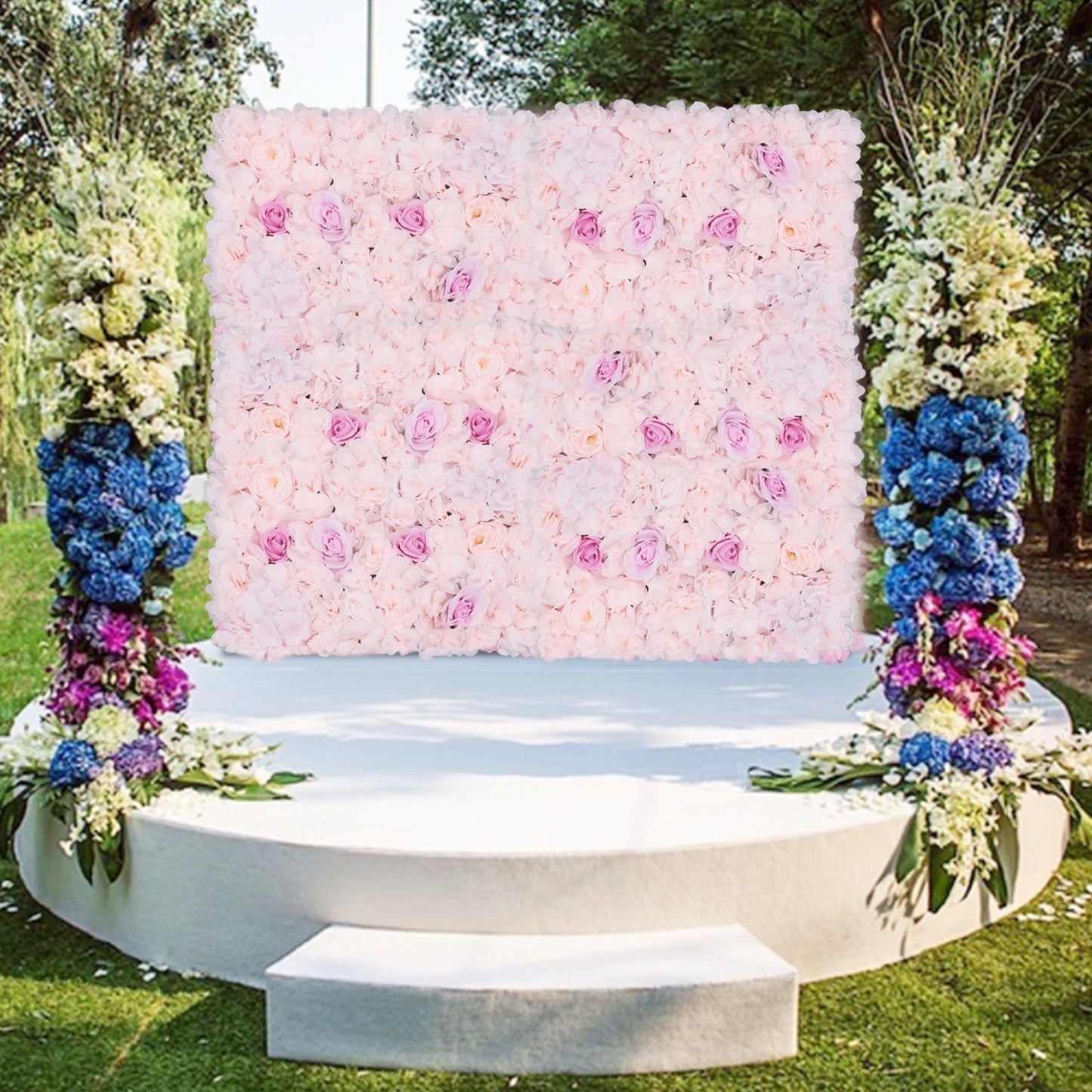 Sichuan Artificial Flowers Backdrop Wall Panels 4PCS Roses