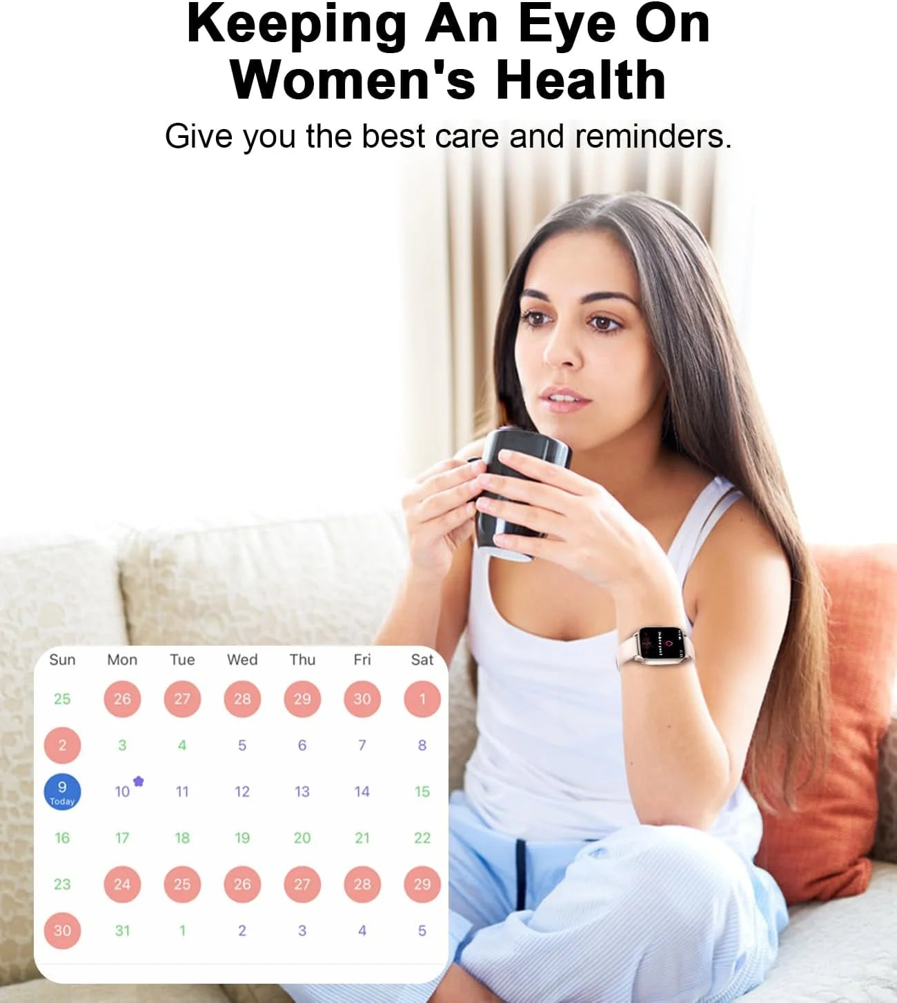 Smart Watch for Women with Fitness Tracker and Call Features