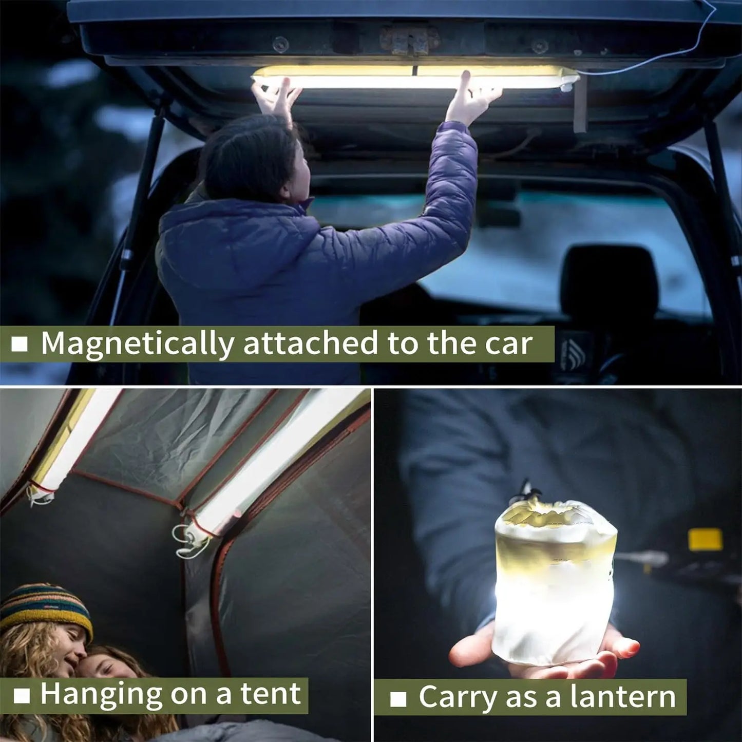 Waterproof LED Camping Tent Light Bar for Outdoor Adventures