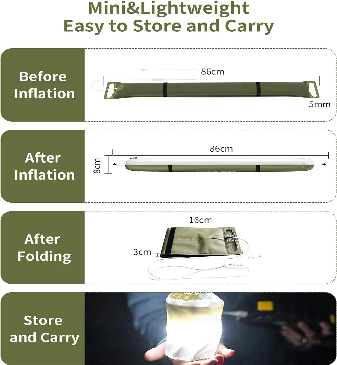 Waterproof LED Camping Tent Light Bar for Outdoor Adventures