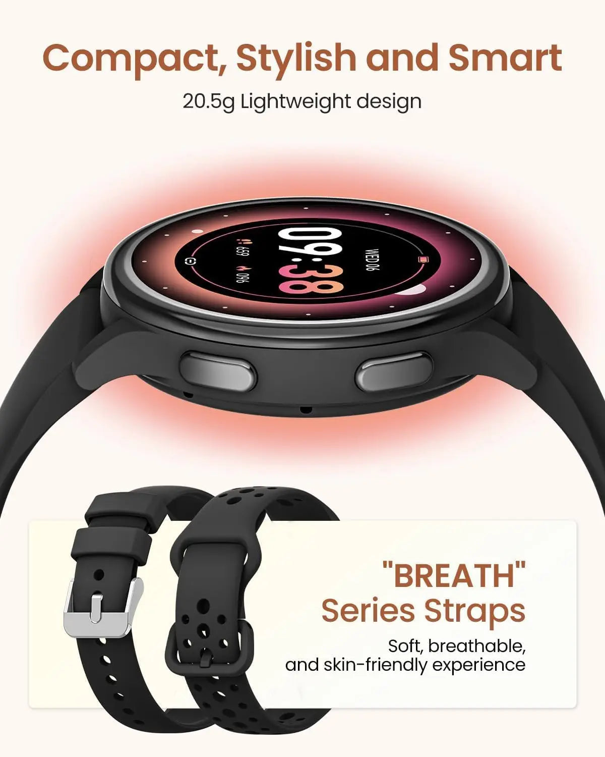 Smartwatch for Women with Health Tracking and Custom Watch Faces