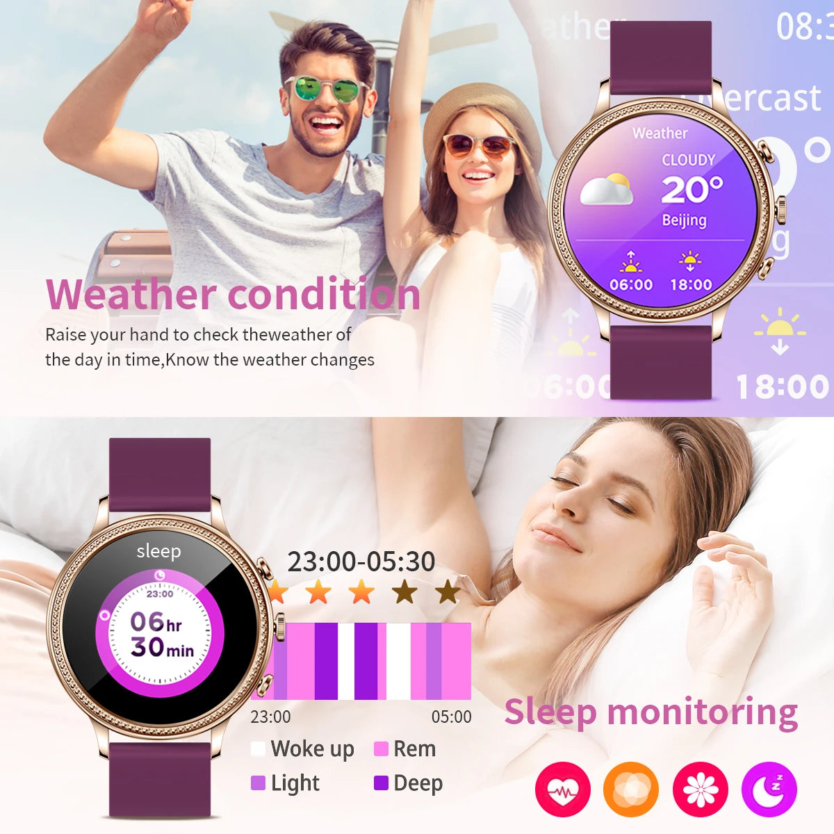 Xiaomi Mijia Luxury Women's Smartwatch with Health Monitoring Features
