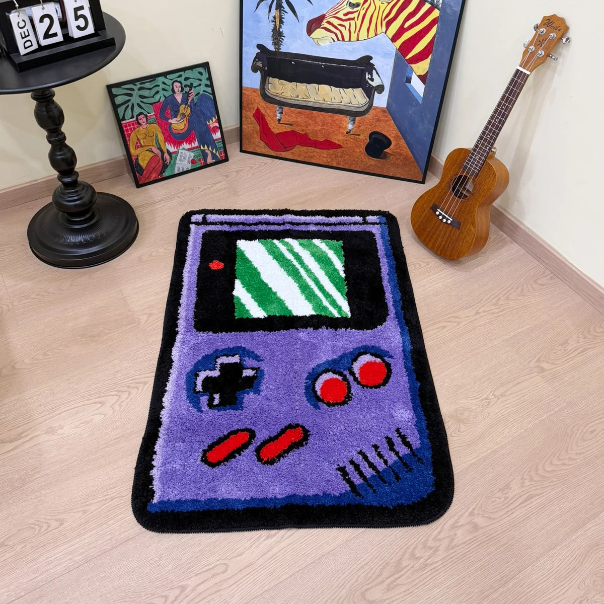 Game Player Plush Tufted Rug for Bathroom and Kitchen