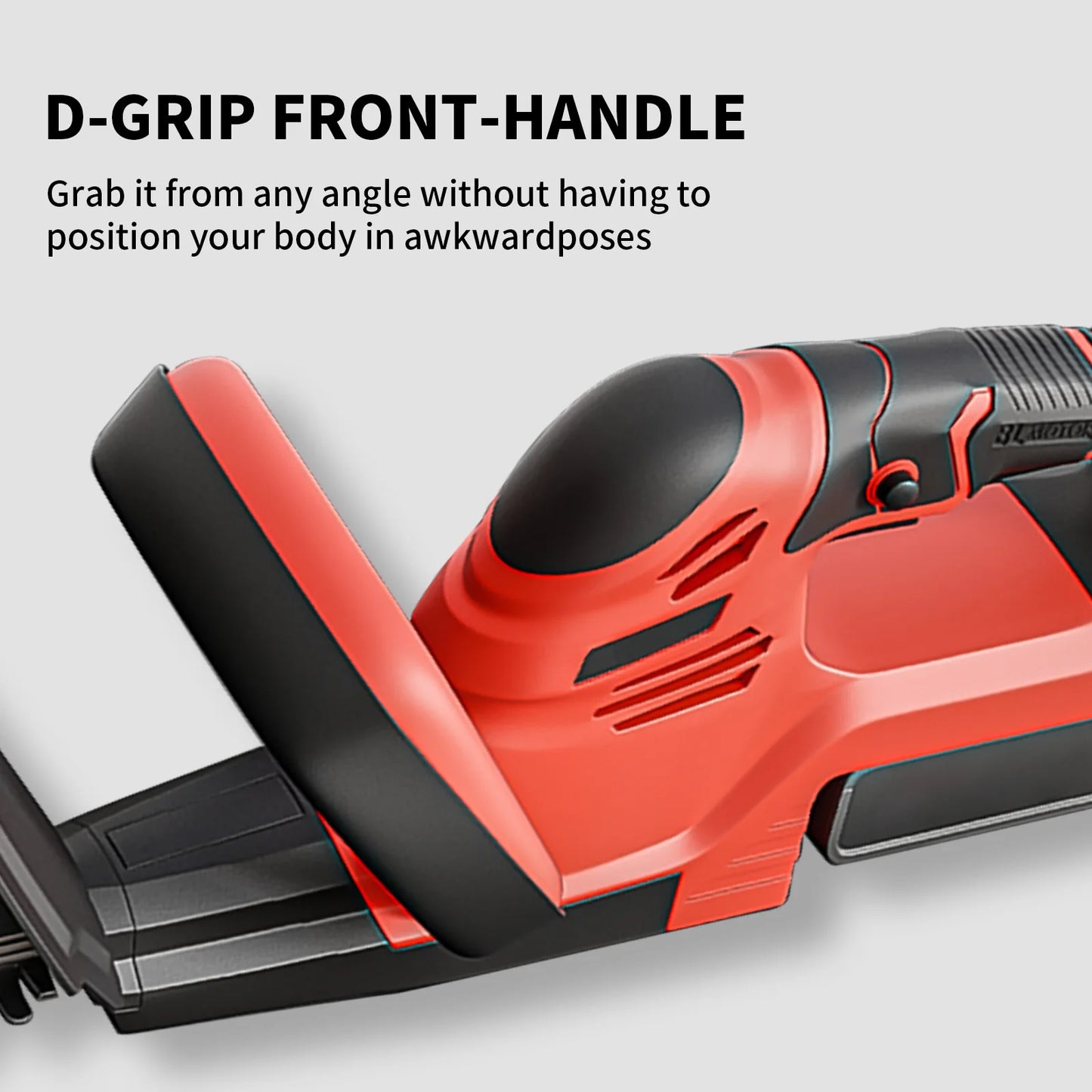 Cordless Electric Hedge Trimmer with Battery Charger for Gardening