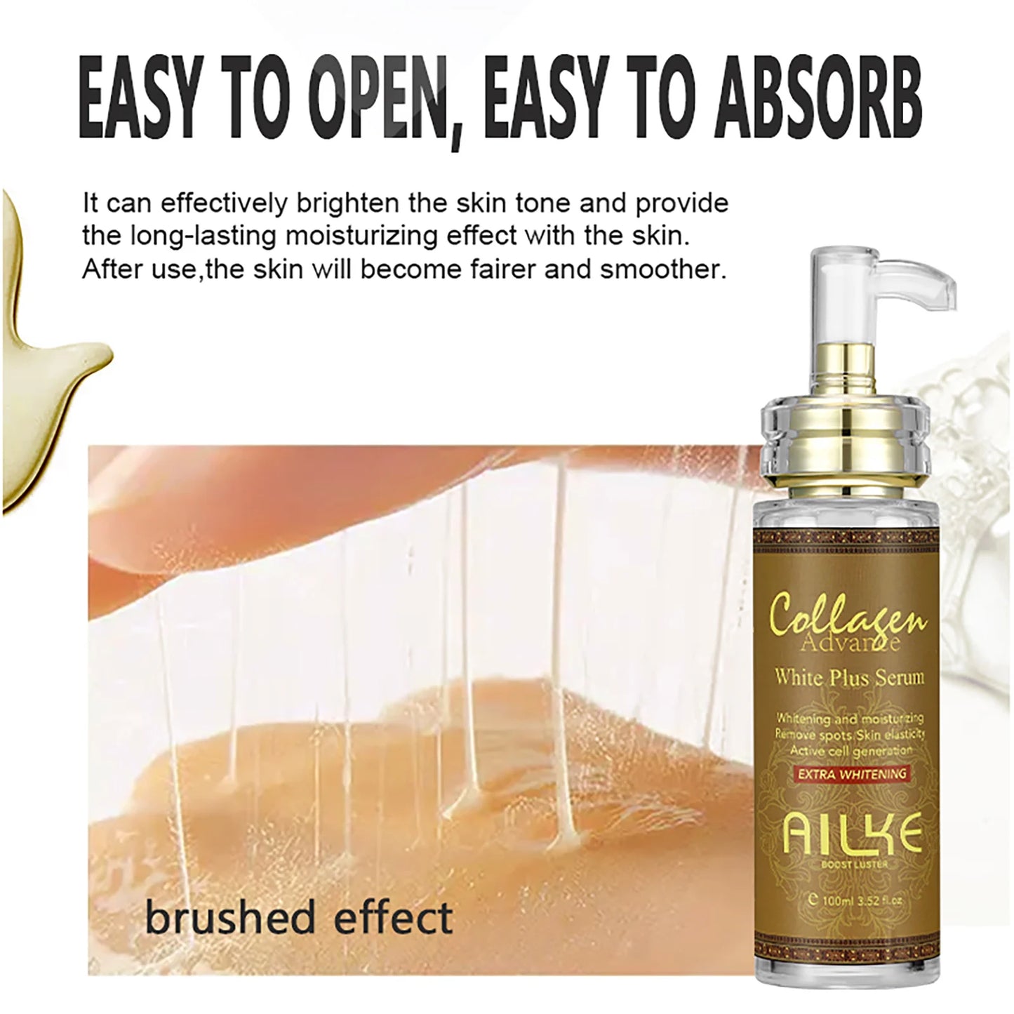 AILKE Skin Whitening Serum For Face And Body With Collagen