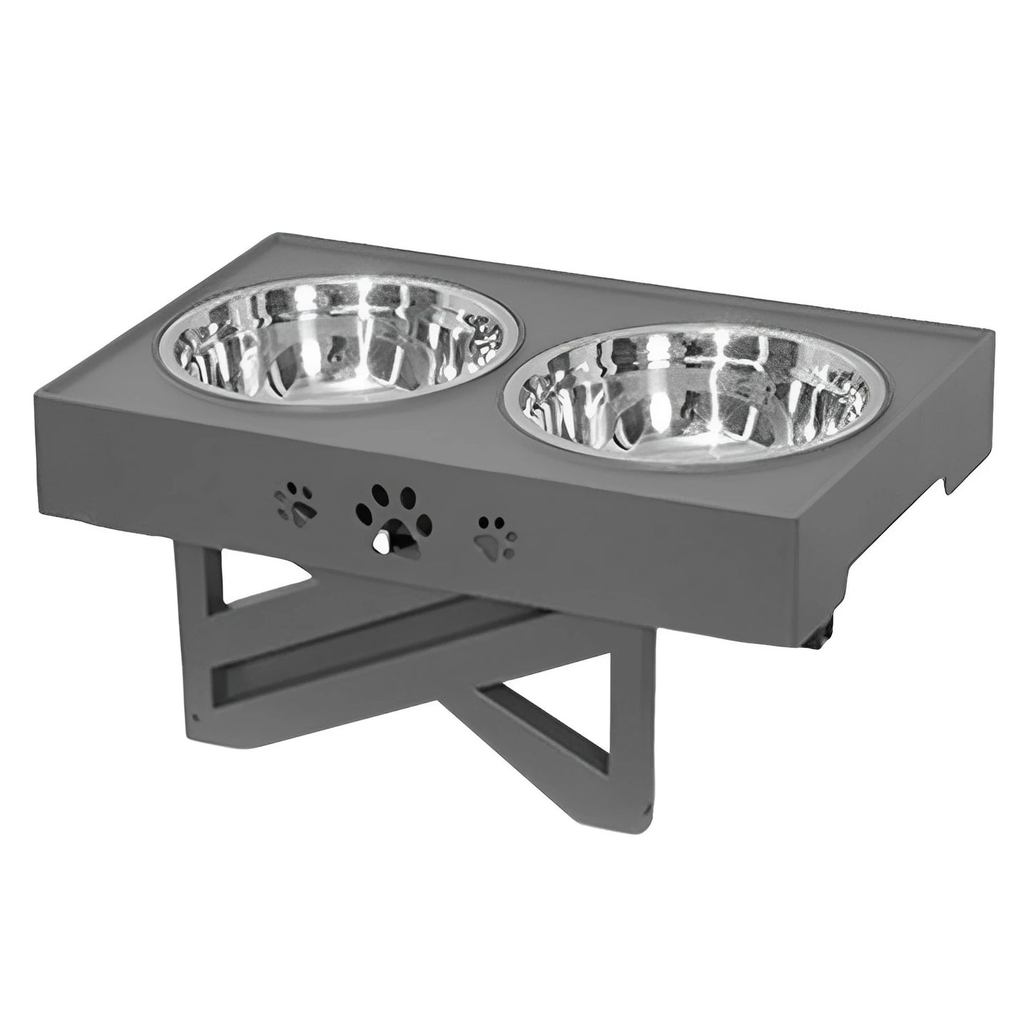 Stainless Steel Elevated Dog Bowl for Healthy Digestion