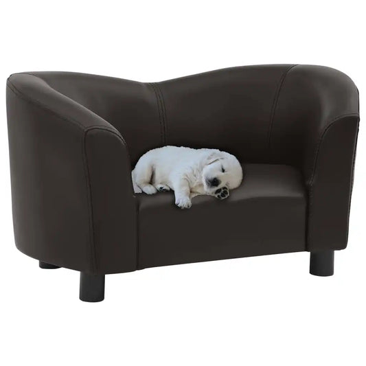 TOPINCNCN Dog Sofa Bed For Residential Use Faux Leather