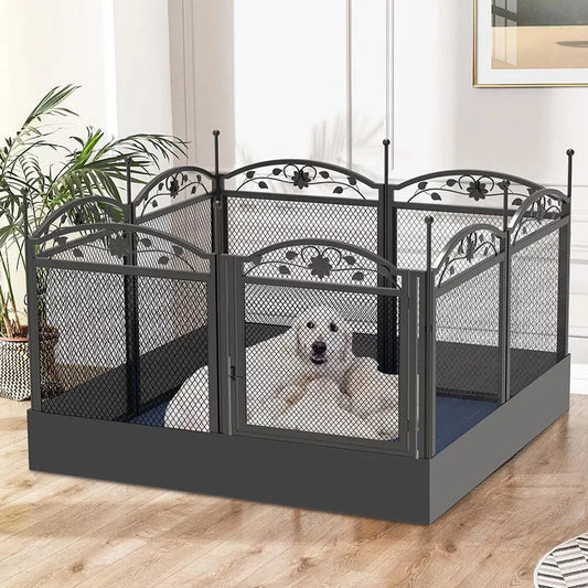 Borwarth Heavy Duty Dog Playpen With Waterproof Mat
