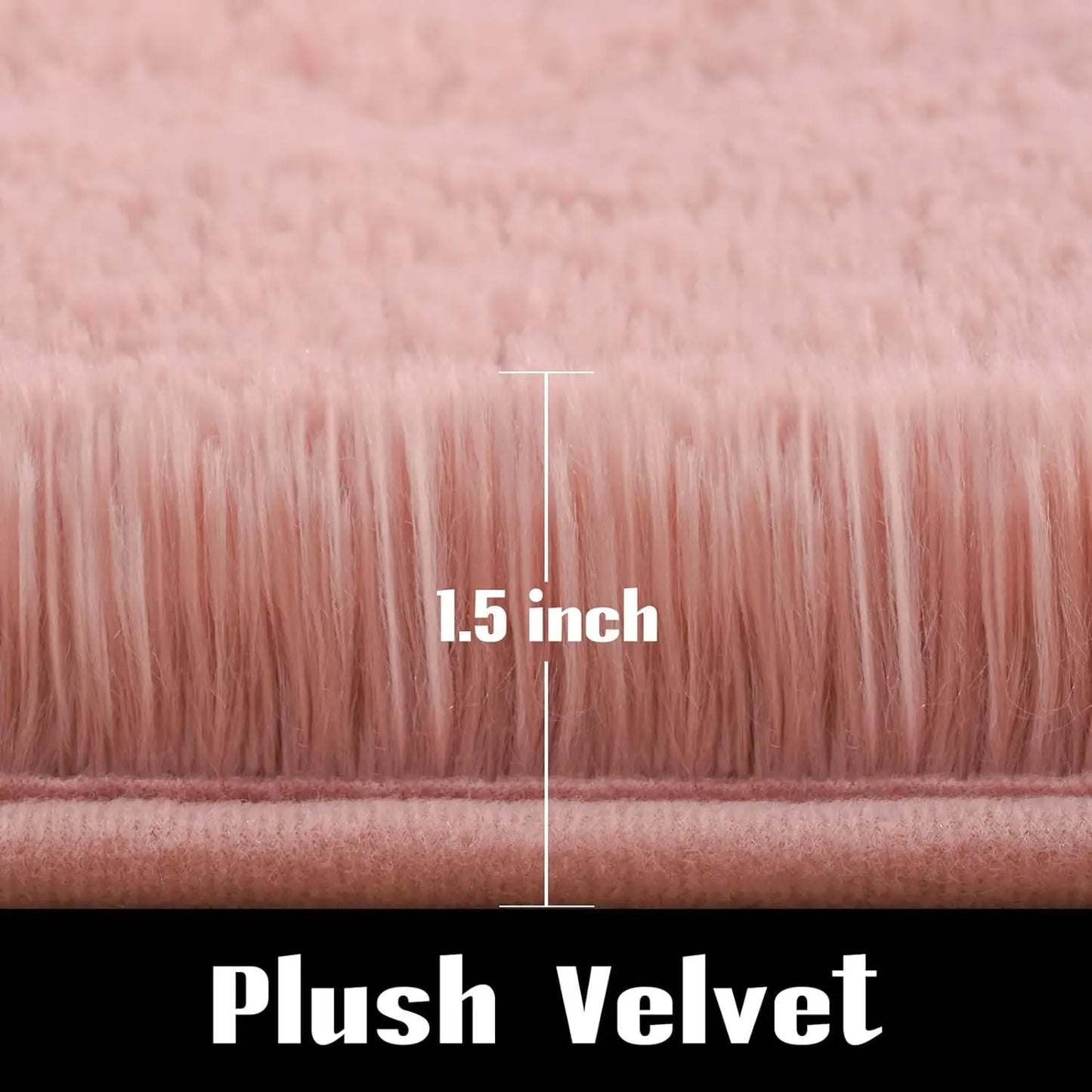Fluffy Plush Indoor Area Rug for Living Room and Bedroom