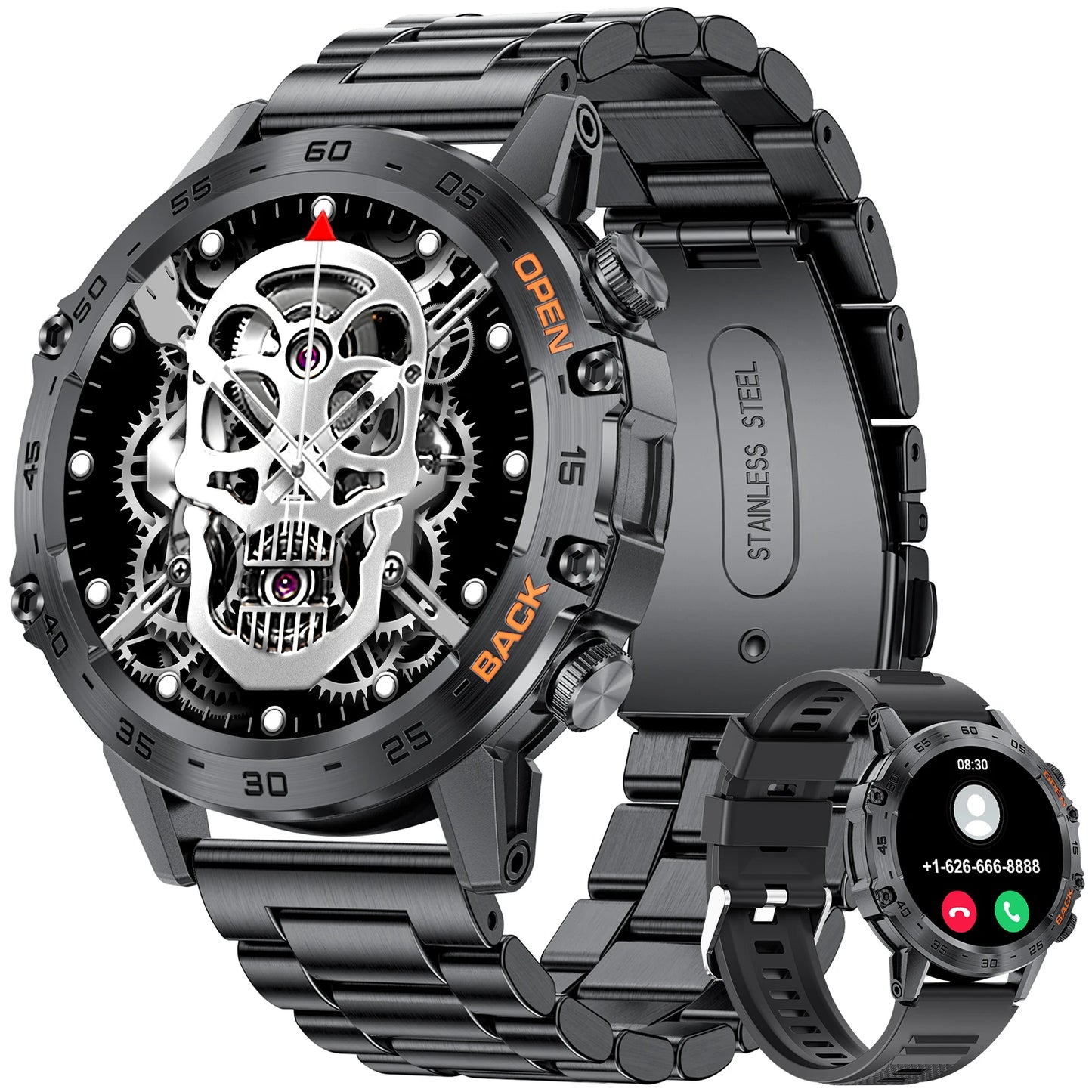 LIGE Bluetooth Smart Watch for Men with Health Monitoring Features