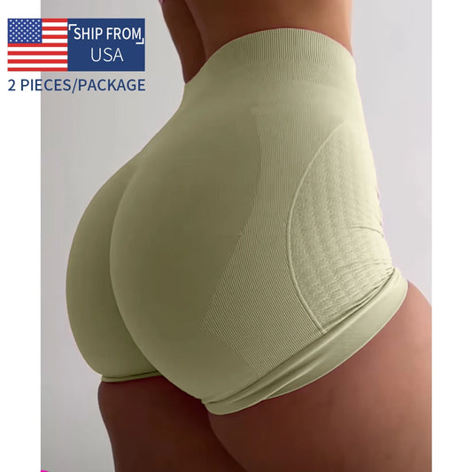TKITKCN Women Yoga Shorts Soft Workout Tights Biker Gym Wear
