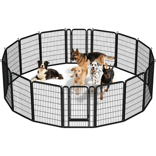 PAWZ Road Portable Dog Playpen With Door Octagonal Fence