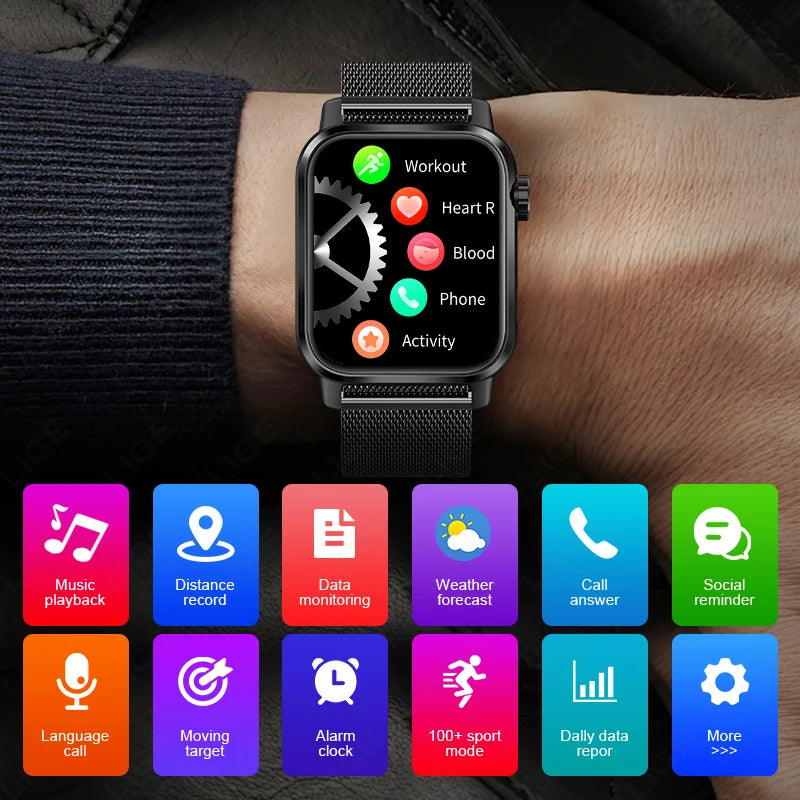 LIGE Smart Watch with HD Screen and Fitness Tracker Features