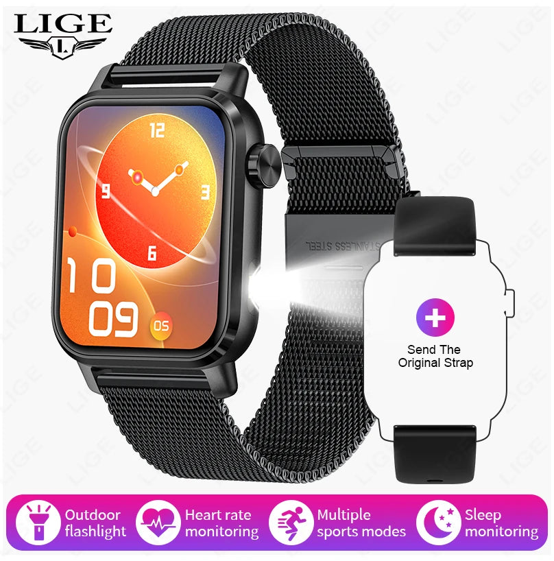 LIGE Smart Watch with HD Screen and Fitness Tracker Features